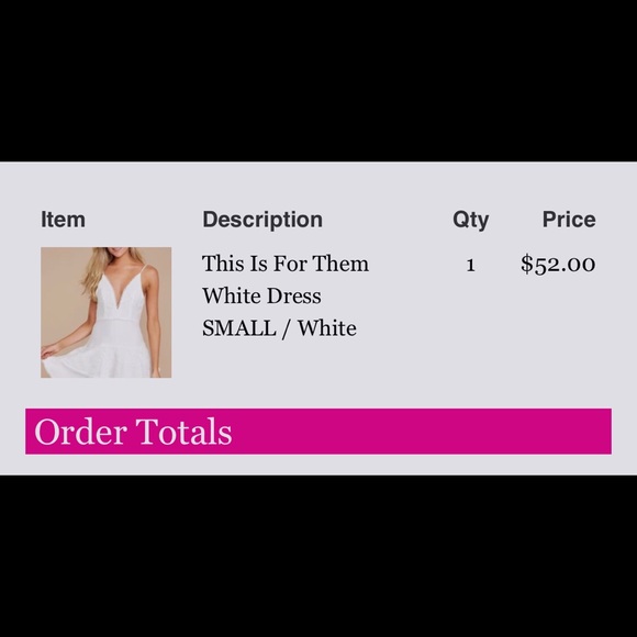 White V Neck Dress From Red Dress Boutique - Picture 3 of 7